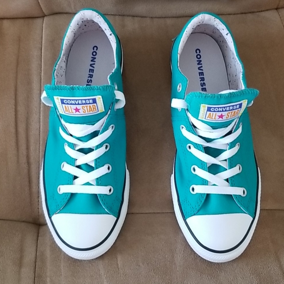 Turbo Green Converse Shoes - Picture 2 of 8